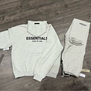 Essentials Light grey Sweater and sweatpants set